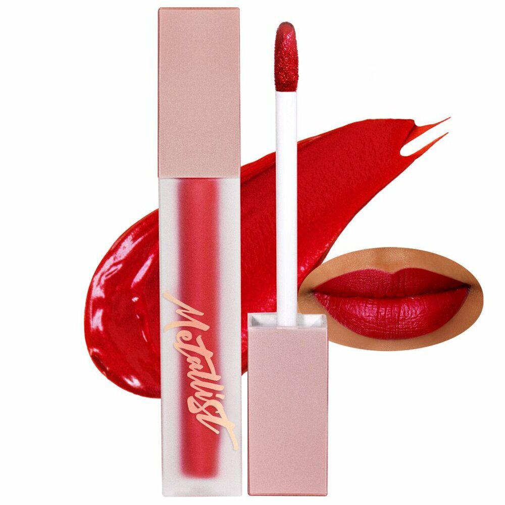 [K-Beauty] touchinSOL Metallist Matte Liquid Lipstick #Spicy Red