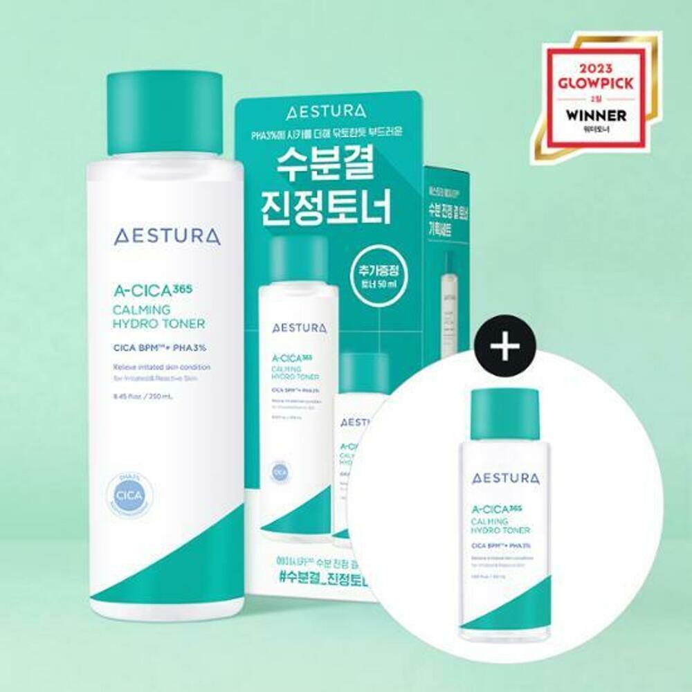 [K-Beauty] AESTURA A-Cica 365 Calming Hydro Toner 250mL Special Set