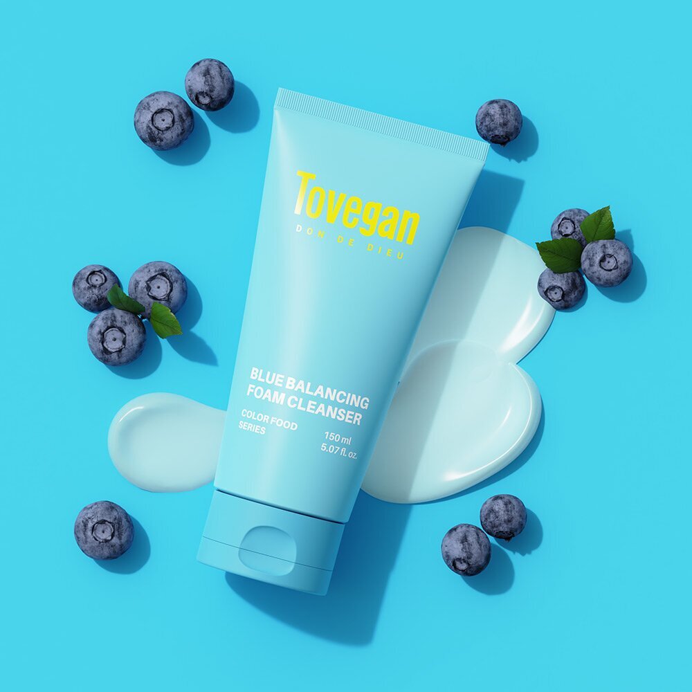 [K-Beauty] Tovegan Color Food Series Blue Balancing Foam Cleanser 150mL