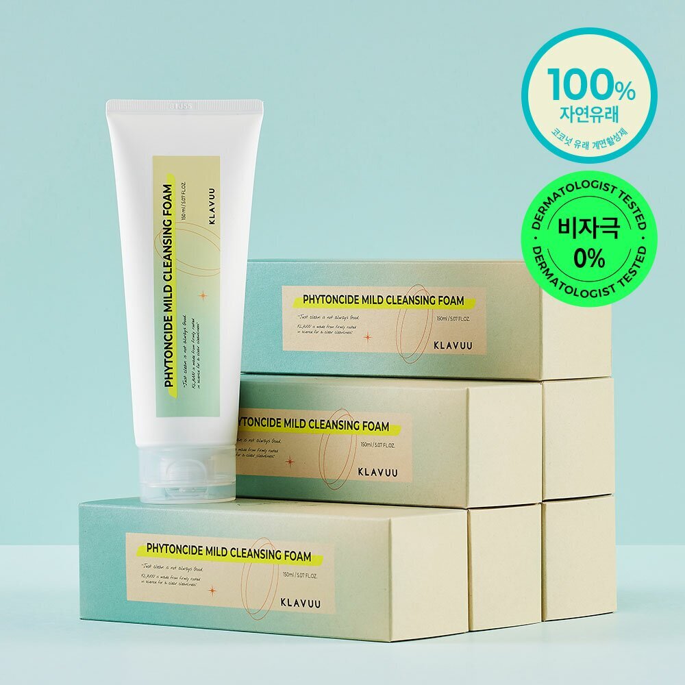 [K-Beauty] KLAVUU Phytoncide Mild Cleansing Foam 150mL