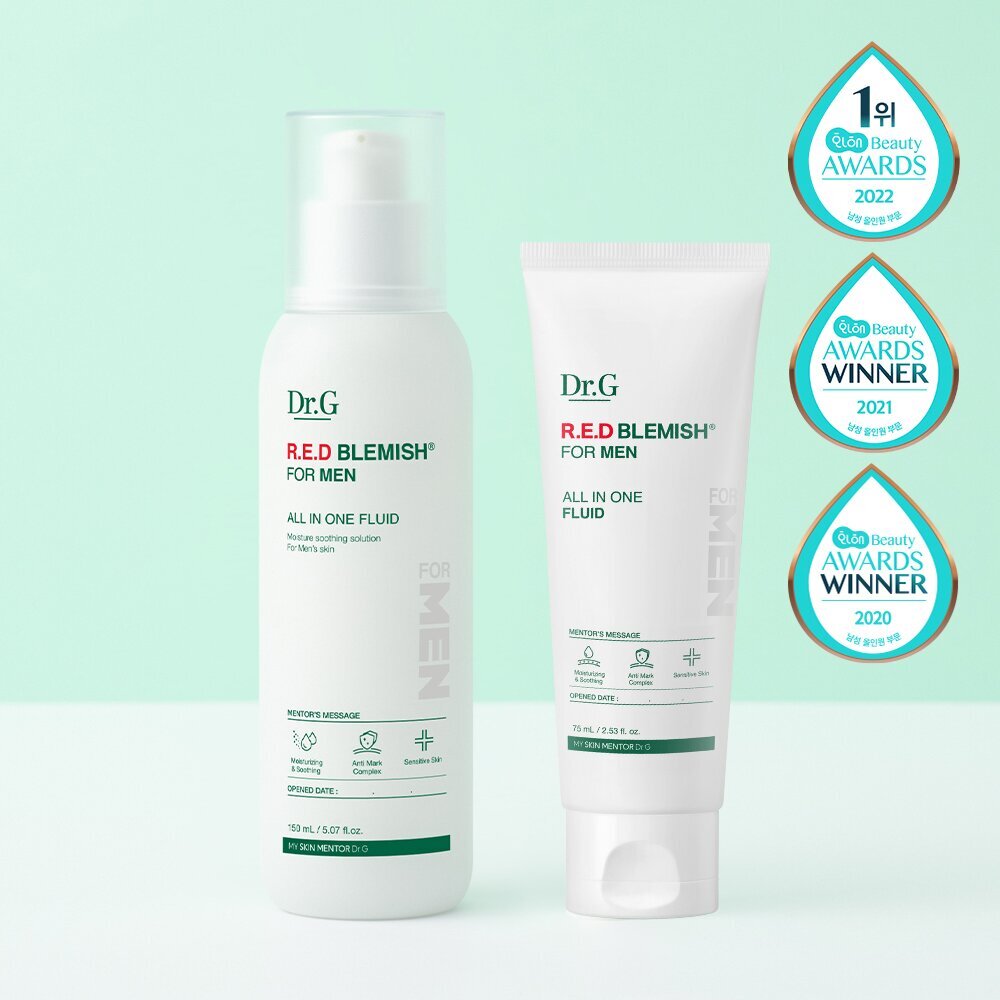 [K-Beauty] Dr.G Red Blemish For Men All In One Fluid 150mL Special Set (+75mL)