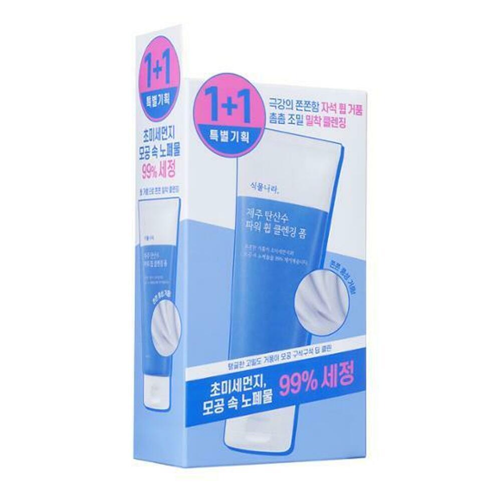 [K-Beauty] Shingmulnara Jeju Sparkling Water Power Whip Cleansing Foam 150mL*2ea