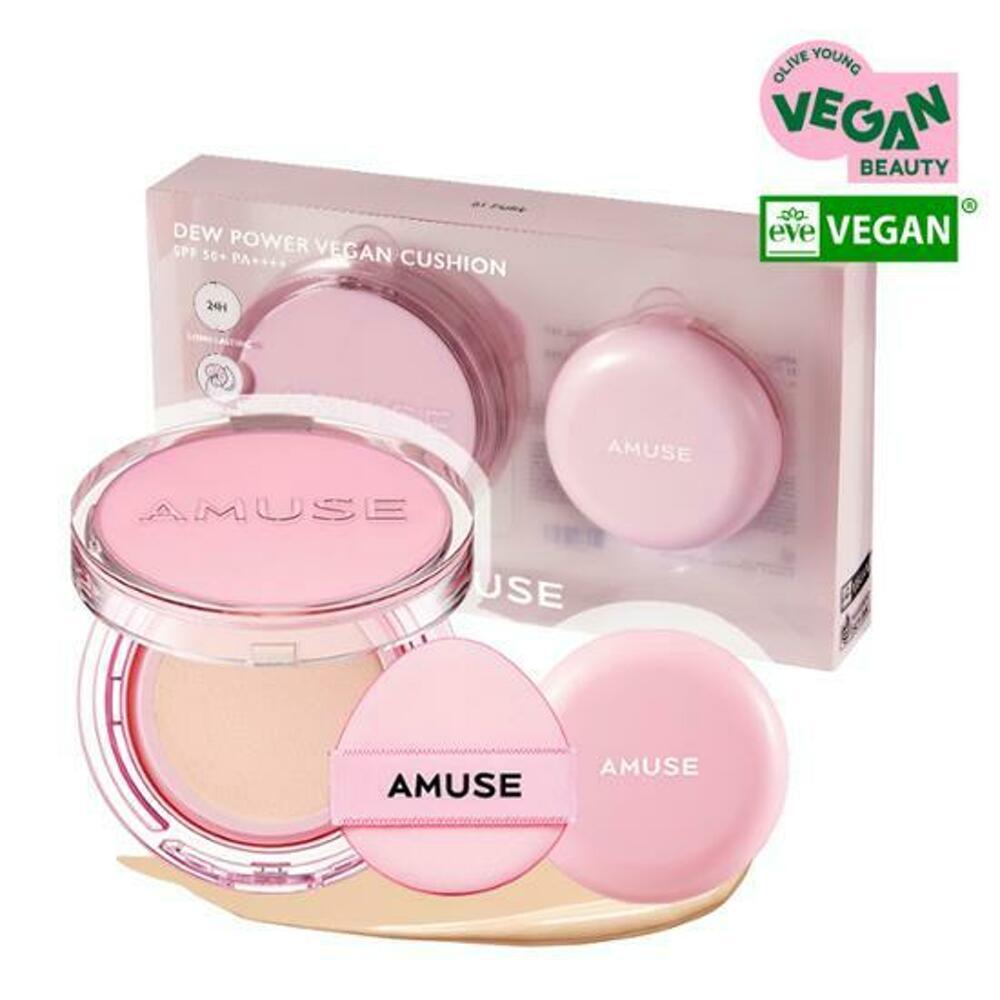 [K-Beauty] AMUSE Dew Power Vegan Cushion