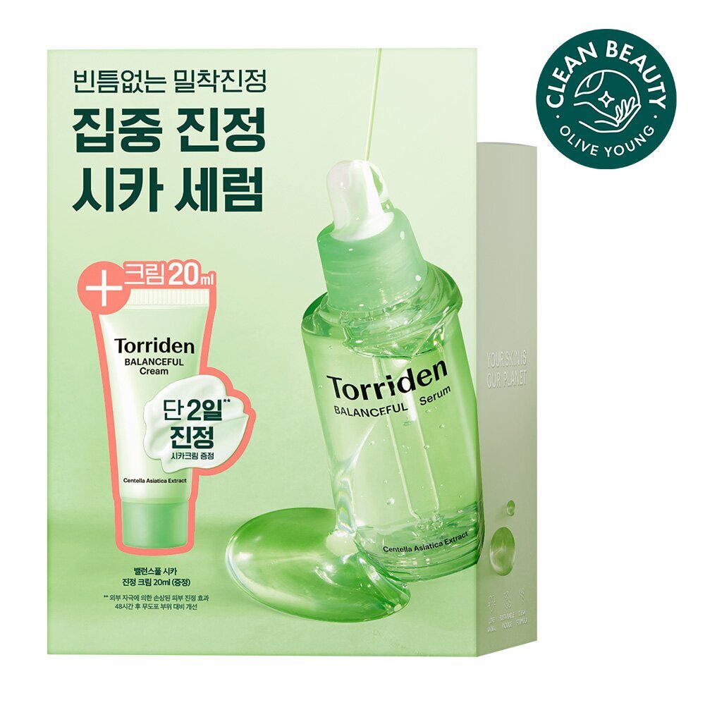 [K-Beauty] [OY Exclusive] Torriden Balanceful Cica Calming Serum 50mL (+Balanceful Cream 20mL)