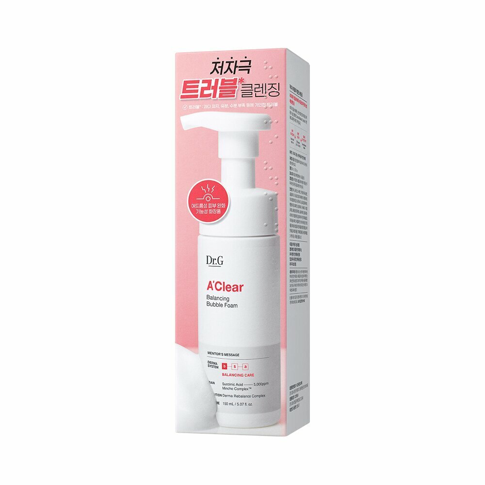 [K-Beauty] Dr.G A' Clear Balancing Bubble Foam 150mL