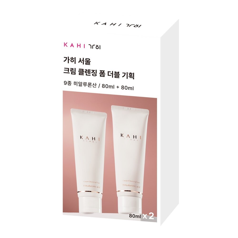 [K-Beauty] KAHI Cream Cleansing Foam Double Pack (80mL + 80mL)