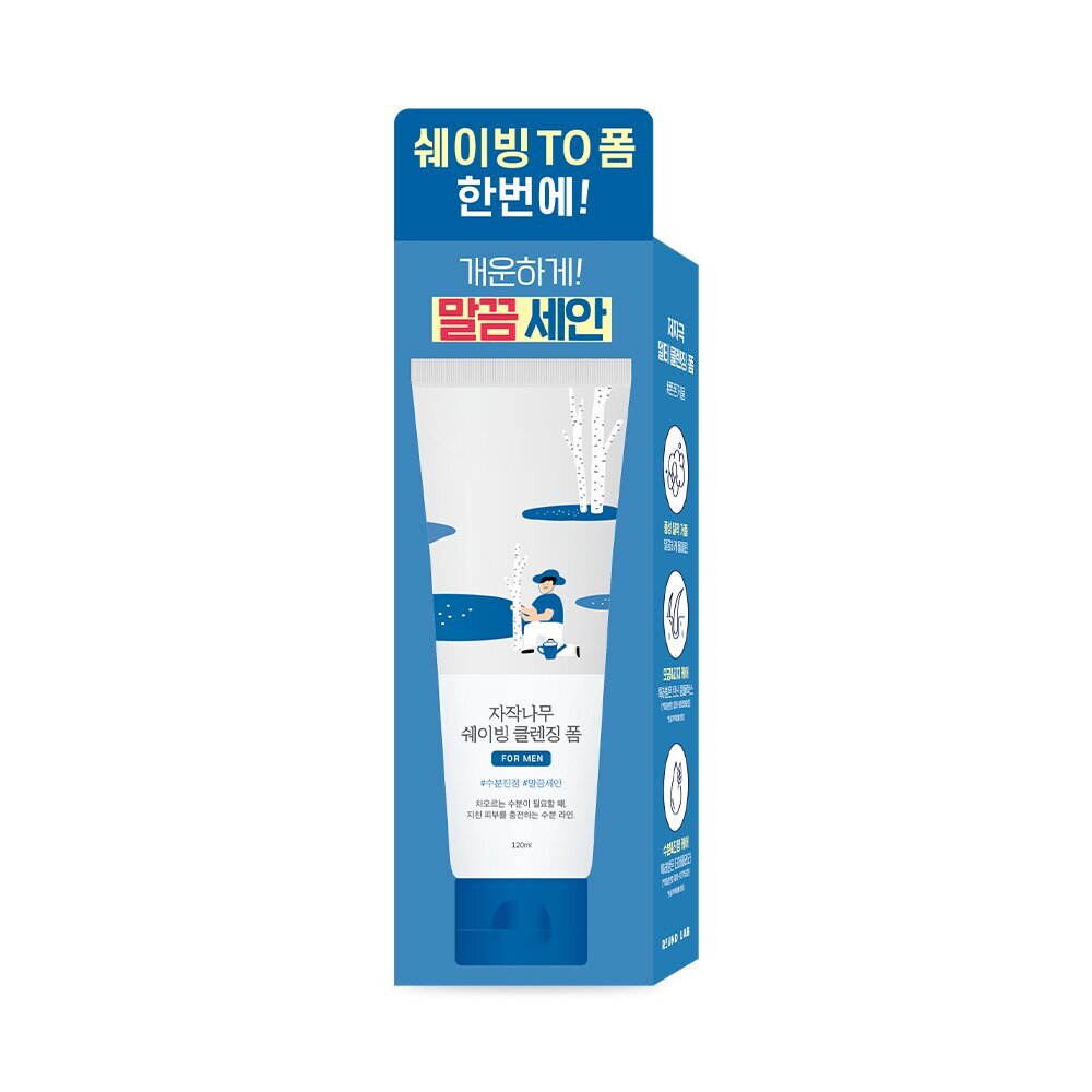 [K-Beauty] ROUND LAB For Men Birchjuice Shaving Cleansing Foam 120mL