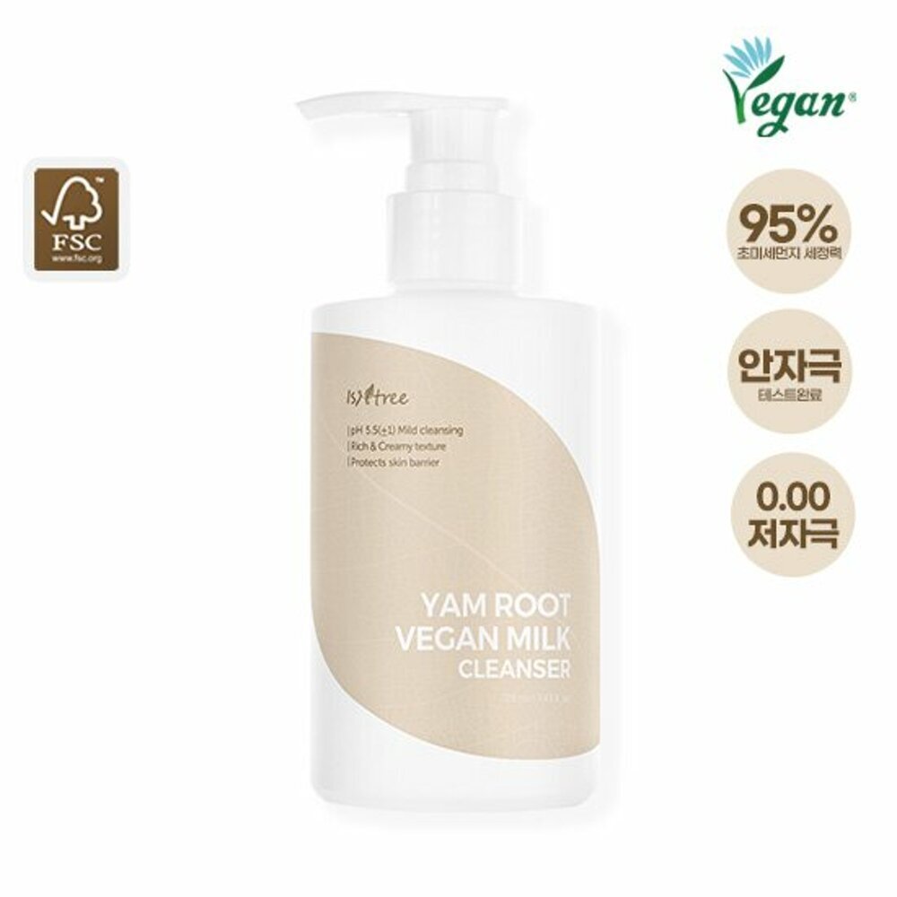 [K-Beauty] [NEW] Isntree Yam Root Vegan Milk Cleanser 220mL