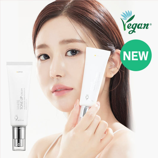 [K-Beauty] 9wishes Vegan White Toneup Cream 50mL