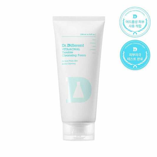 [K-Beauty] Dr.Different VITAACNAL Trouble Cleansing Foam 200mL