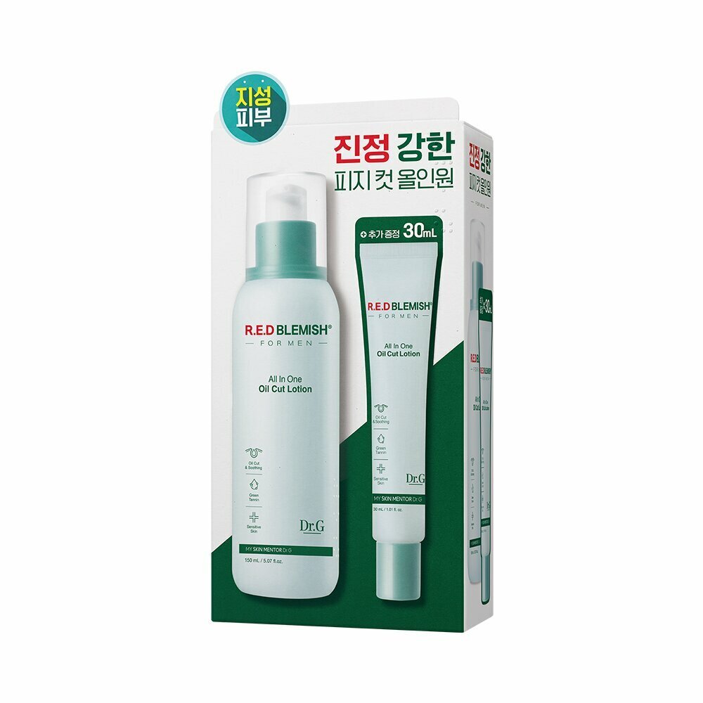 [K-Beauty] Dr.G Red Blemish For Men All In One Oil Cut Lotion 150mL + 30mL Special Set