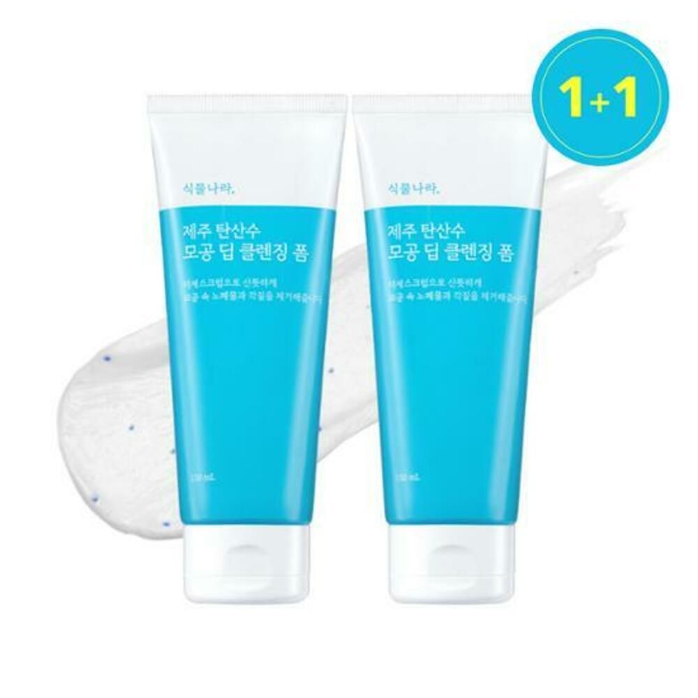 [K-Beauty] Shingmulnara Jeju Sparkling Water Pore Deep Cleansing Foam 150mL X 2ea