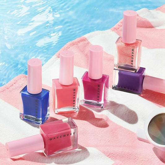 [K-Beauty] [NEW] WAKEMAKE Nail Gun 2023 Summer Season Nail Polish 6 Colors