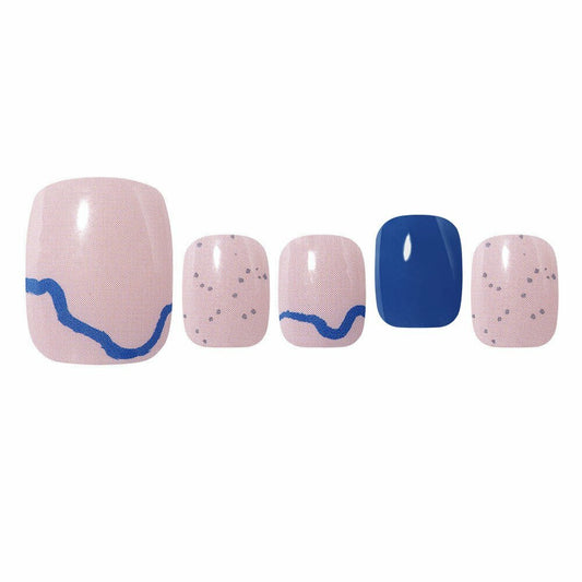 [K-Beauty] WAKEWAKE Machireal Gel Pedi [Slim Fit] Pink Summer Collection #06 Velvet Ocean