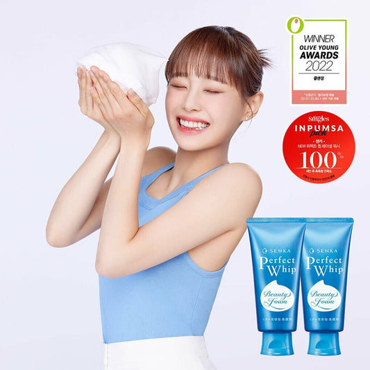 [K-Beauty] senka NEW Perfect Whip Facial Wash 120g 2ea Set