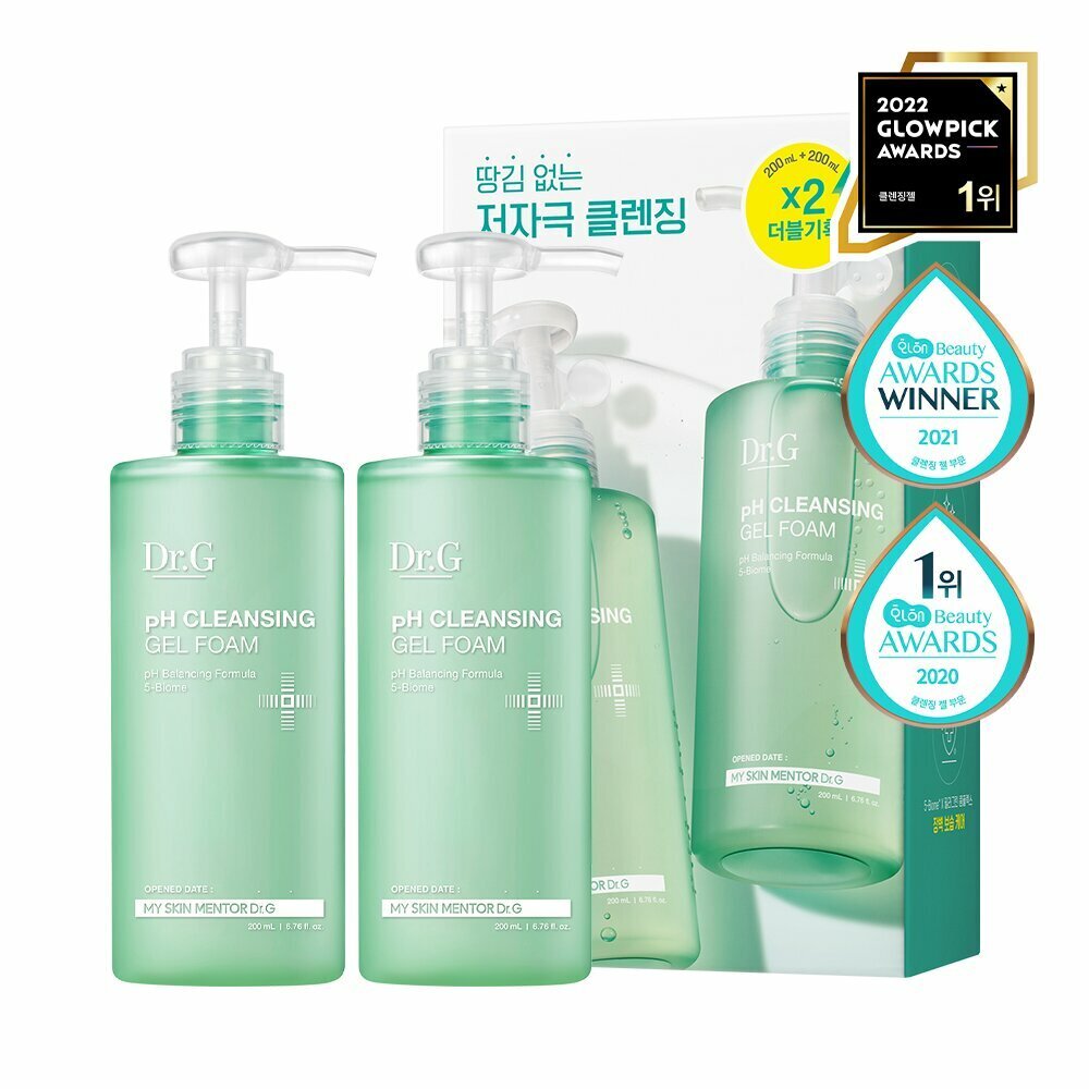 [K-Beauty] Dr.G pH Cleansing Gel Foam Duo Set (200mL + 200mL)