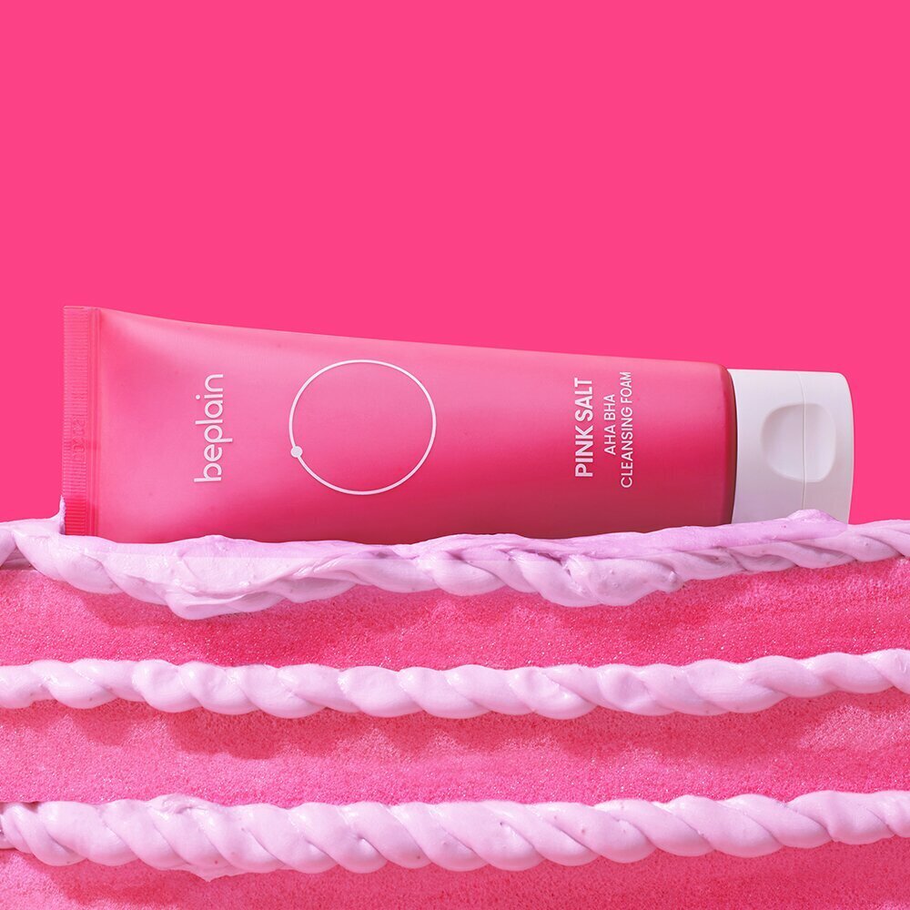 [K-Beauty] beplain Pink Salt AHA BHA Cleansing Foam