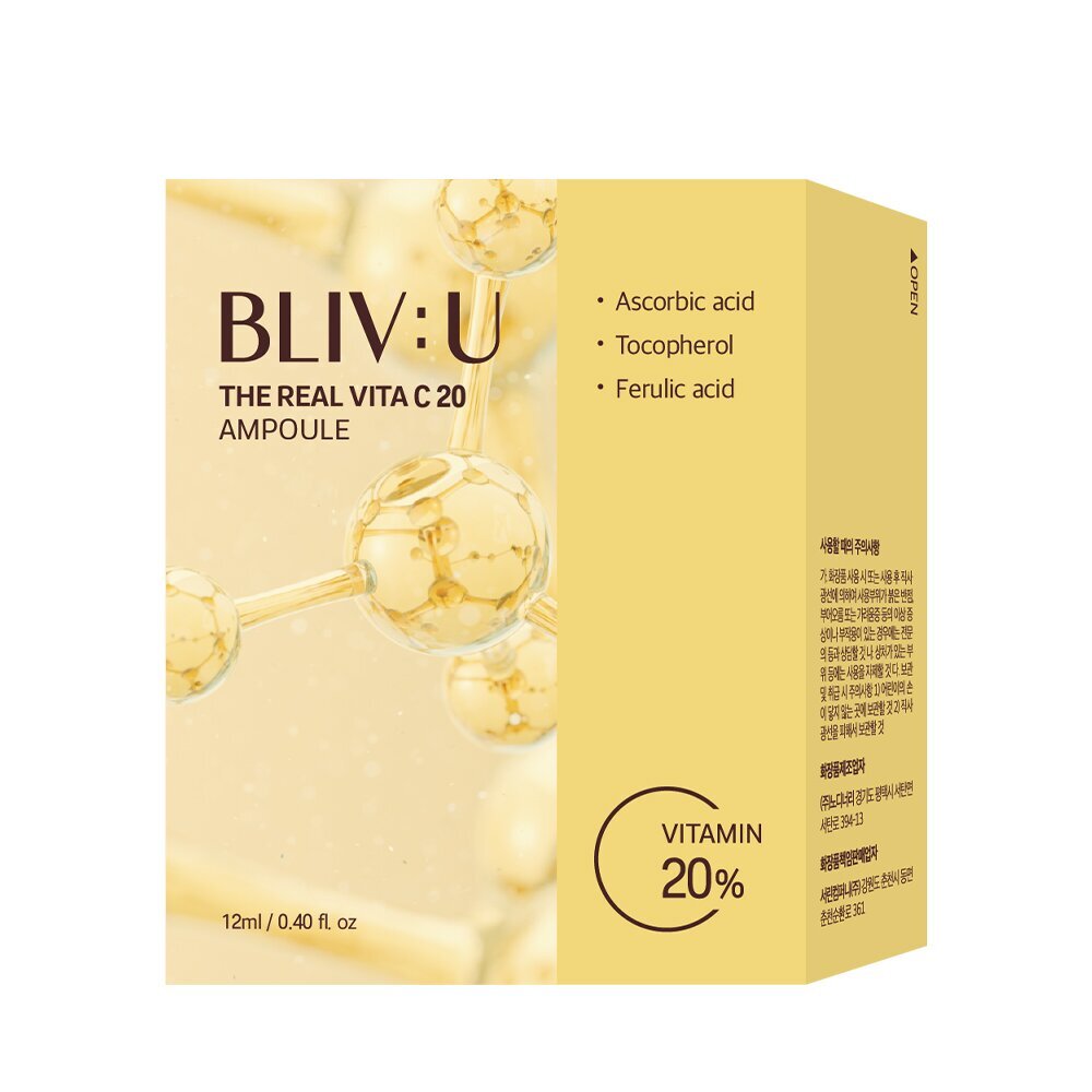 [K-Beauty] BLIVU The Real Vita C 20 Ampoule 12mL