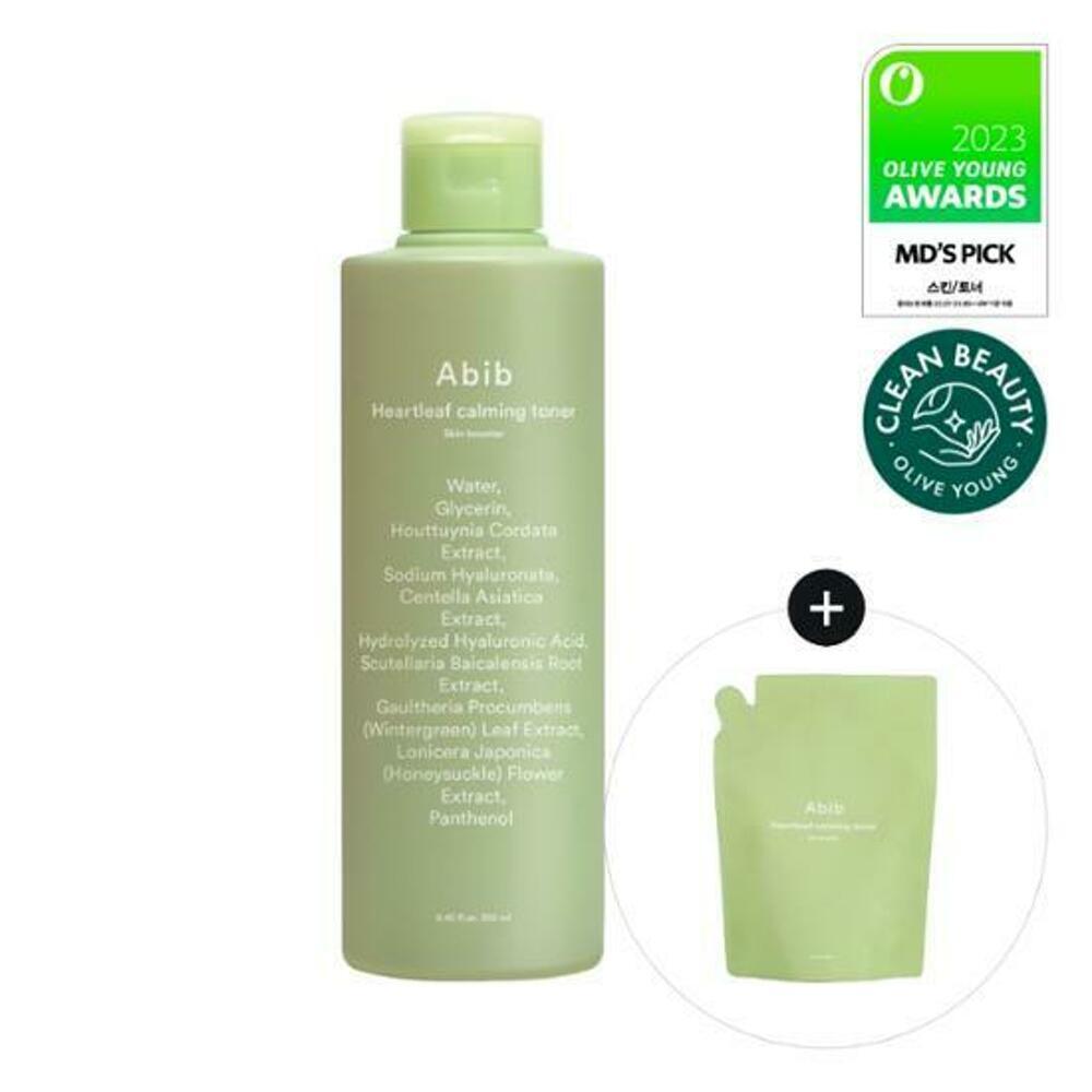 [K-Beauty] Abib Heartleaf Calming Toner Skin Booster 250mL Special Set (+250mL)