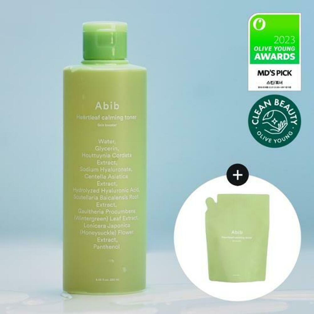 [K-Beauty] Abib Heartleaf Calming Toner Skin Booster 250mL Special Set (+250mL)