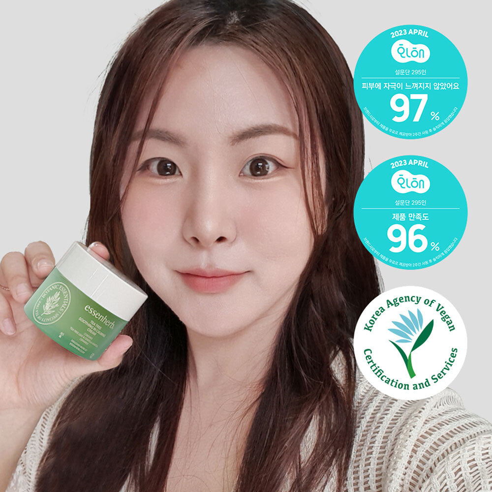 [K-Beauty] essenHERB Tea Tree Soothing In Calming Cream 80mL