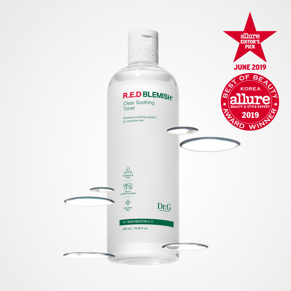 [K-Beauty] Dr.G Red Blemish Clear Soothing Toner 500mL