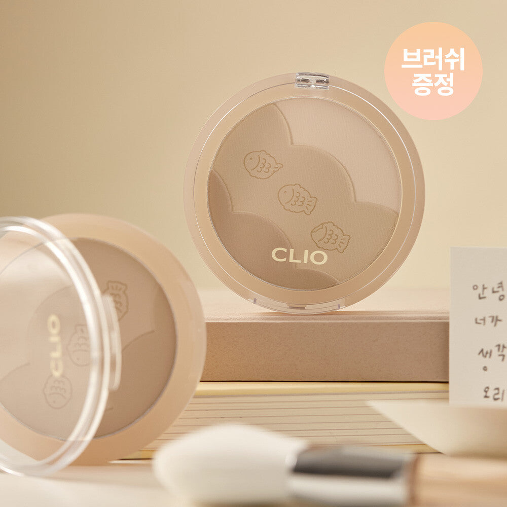 [K-Beauty] CLIO SHADE & SHADING BRUSH GIFT