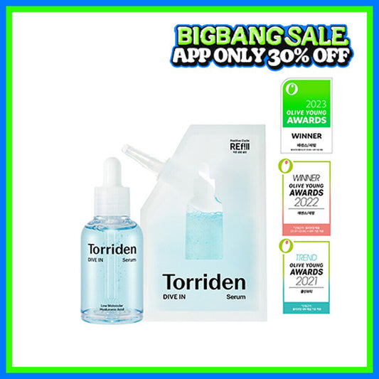 [K-Beauty] Torriden Dive-In Serum 50mL Refill Set (+50mL Refill Pack)