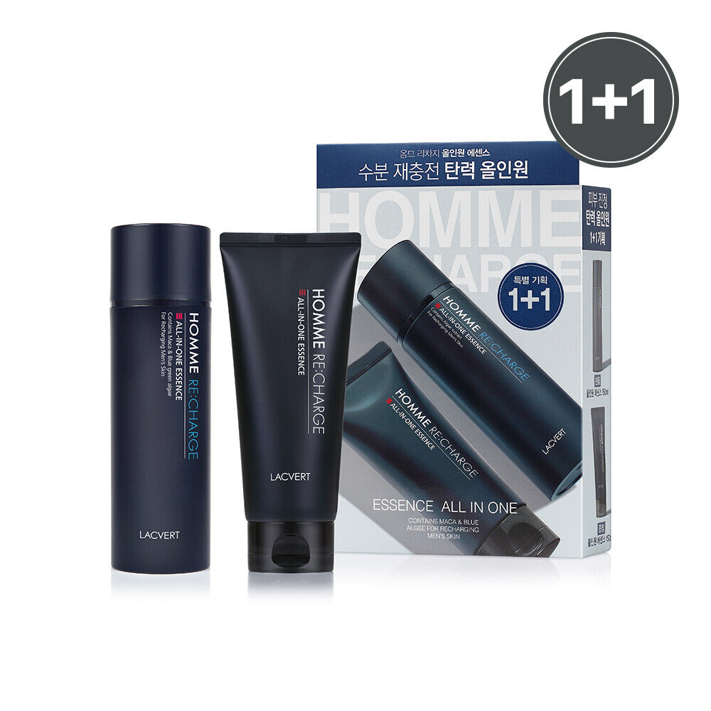 [K-Beauty] LACVERT Homme Re:charge All-In-One Essence 1+1 Set