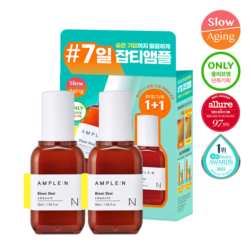 [K-Beauty] AMPLE:N Blemi Shot Ampoule 50ml 1+1 Set