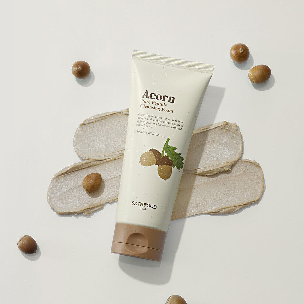 [K-Beauty] SKINFOOD Acorn Pore Peptide Cleansing Foam 150ml