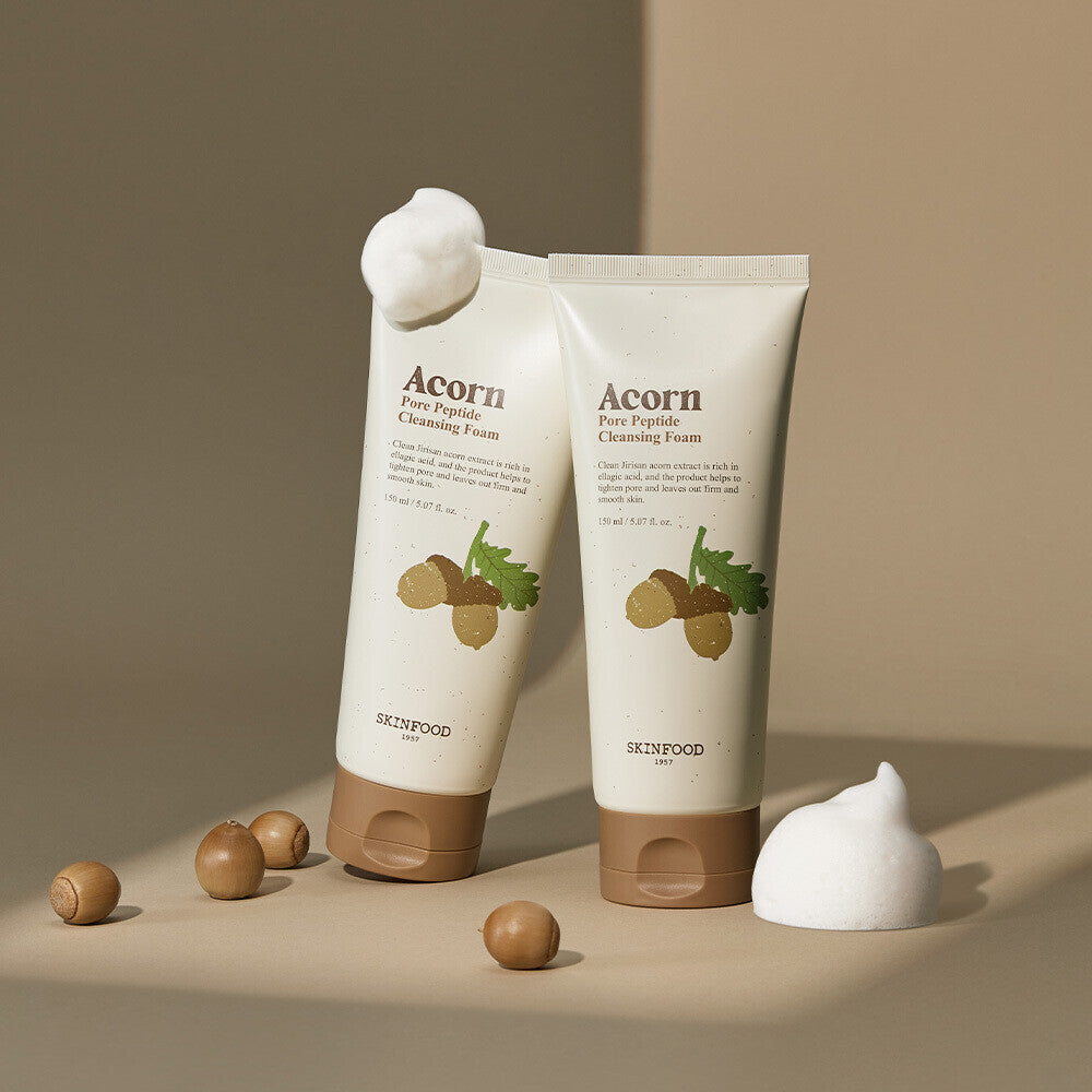 [K-Beauty] SKINFOOD Acorn Pore Peptide Cleansing Foam 150ml