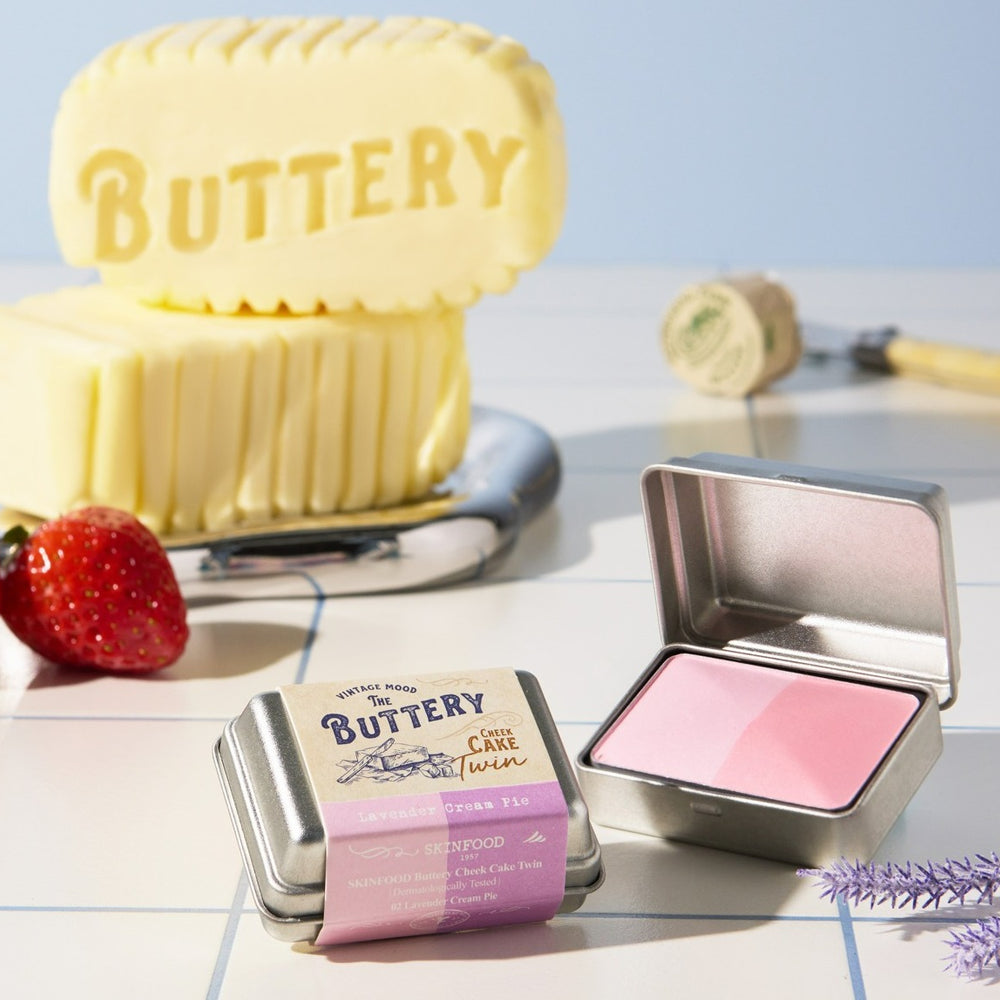 [K-Beauty] SKINFOOD Buttery Cheek Cake Twin 9g